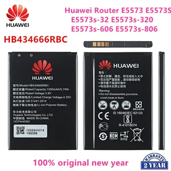 100% Оригинална Батерия HB434666RBC 1500 mah За мобилен телефон Huawei Router E5573 E5573S E5573s-32 E5573s-320 E5573s-606 E5573s-806
