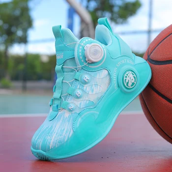 2023 Есенен детски обувки, модни градинска обувки за момчета и момичета, лека амортизирующая детски баскетболни обувки, ежедневни, спортни обувки