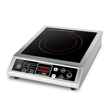 3500 W высокомощная индукционная готварска печка с една глава, кнопочное управление, максимално натоварване 50 кг, черен кристален панел YS-3505