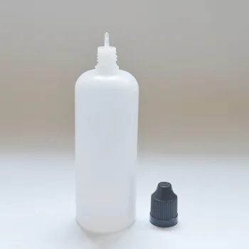 50 бр. празен контейнер за течности 120 мл пластмасова бутилка-краен с цветна капачка за деца и върха на иглата