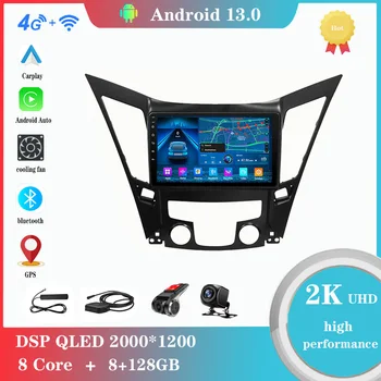 Android 12,0 За Hyundai Sonata 6 yf безжичната 2009-2014 Мултимедиен Плейър Авто Радио GPS Carplay 4G WiFi DSP Bluetooth