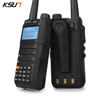 KSUN Walki Talki Высокомощный безжична домофонна система, USB зареждане на VHF UHF любителски радио VOX Уоки Токи