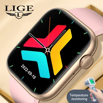 LIGE 2023 смарт часовници за жени, подарък, спорт, фитнес, здраве, монитор на сърдечната честота, Bluetooth, цифрови умни часовници, мъжки ръчни часовници за Android