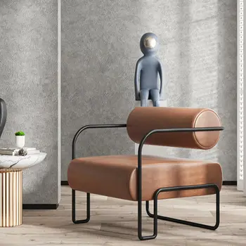 Nordic Light Луксозен дизайн Единична диван-стол Модел номер Хотел Магазин за дрехи, кърпичка за почивка на Дивана с облегалка на Стол мебели за дома