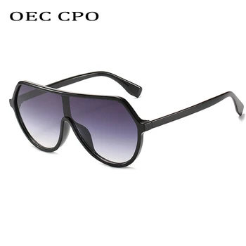 OEC CPO; женски квадратни слънчеви очила на равна подметка; дамски маркови модни слънчеви очила с преливане; дамски очила с голяма рамка; мъжки очила с UV400