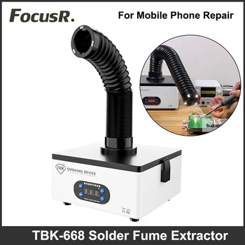 TBK-668 Без Шум Аспиратор Дим, за Пречистване на Дим Лазерната Машина За Заваряване на Печатни Платки, Усвояването Пушенето, Инструмент За Ремонт на Мобилен телефон 150 W