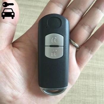 Авто Бесключевой ключ Дистанционно 433 Mhz с чип ID49 за Mazda Atenza Axela CX-5 CX-3 CX3 CX5 CX-9 CX9 Ключ-карта с Нож за ключове и логото на