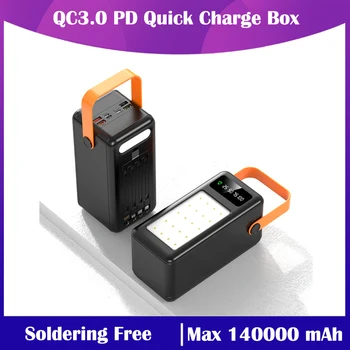 Бързо зареждане 28x18650 Power Bank Калъф USB За мобилен Телефон Бързо Зареждане на QC 3,0 PD20W САМ Shell 18650 Притежателя на батерии, зарядно устройство ще захранване на Скоростната