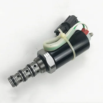 За хидравлична помпа Kobelco, пропорционален на електромагнитен клапан SK120-5/200-5, ръководство на механизма за въртене предпазен електромагнитен клапан