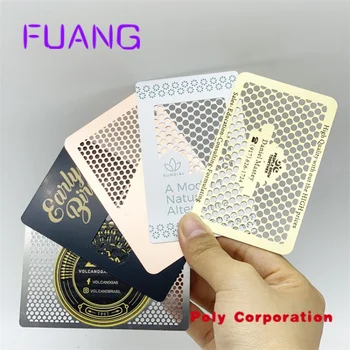 Изделия от метал с луксозна кредитна карта от неръждаема стомана с лазерно гравиране на лого метална визитка на поръчка с логото на