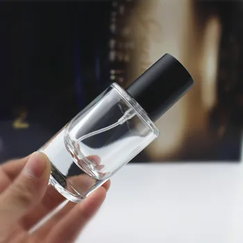 кръгли стъклени флакони за парфюми дебелина от 30 мл, празни пътни опаковки, козметичен спрей бутилка, бутилка за еднократна употреба