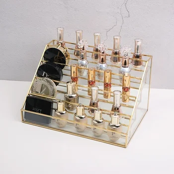 Луксозна кутия за подаръци от прозрачно стъкло, козметичен органайзер за дома