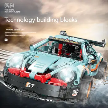 Нов GT911 Блокове за Дистанционно Управление на Високотехнологичен Автомобил Творчески Модел на Състезателен Автомобил Строителни Тухли RC коли MOC Играчки за Коледни Подаръци