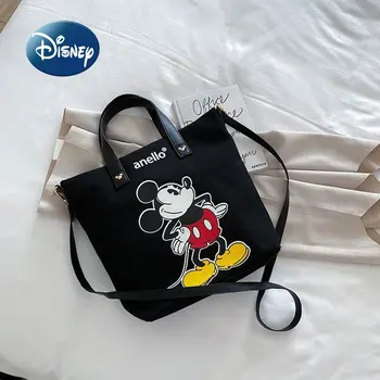 Нова дамска чанта Дисни Mickey's, луксозна марка дамски чанти-месинджър с едно рамо, холщовая студентски чанта с голям капацитет