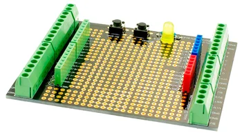 Разработване на прототип на терминал такса за разширяване на Proto Screw Shield в събирането е съвместима с Arduino