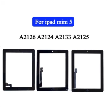 Сензорен екран за ipad mini 5 A2126 A2124 A2133 A2125 Външен сензорен екран дигитайзер, Подмяна на предната стъклен плот