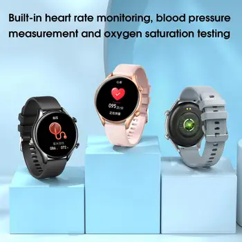 Умни ръчен часовник KT60 Мониторинг на състоянието на здравето с пълен сензорен екран Ежедневните разговори БТ Спорт фитнес умни ръчен часовник за ежедневието