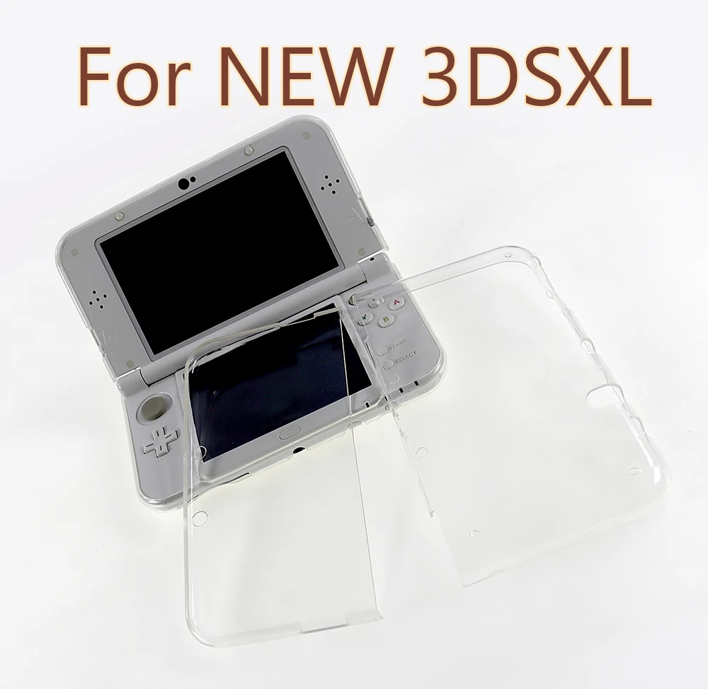 10 комплекта Прозрачен бял мек защитен калъф от TPU за игралната конзола, кожен защитен калъф за новата конзола 3DS LL XL