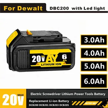 18650 Замяна на литиево-йонна Батерия за DeWalt 18V 20V MAX DCB205 DCB206 DCB203 DCB200 5.0 Ah 6.0 Ah на Батерията на електрически инструменти