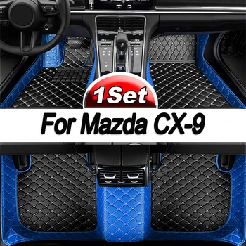 Автомобилни Стелки За Mazda CX-9 TC 2016 ~ 2022 CX9 CX 9 Непромокаеми Подложки Килим Кожена Подложка Детайли на Интериора автоаксесоари 2017 2018