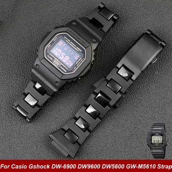 Висококачествен пластмасов стомана каишка за часовник CASIO композитен пластмасов каишка за часовник серия DW5600/DW6900/GWM5610 GA2100m