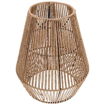 Лампион полилеи, висящи лампа от ратан Подмяна на абажуров за ресторант