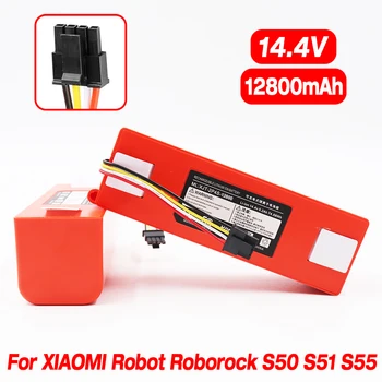 Роботизирана Прахосмукачка Сменяеми батерии за Xiaomi Robot Roborock S50 S51 S55 Аксесоари Резервни Части литиево-йонна Батерия