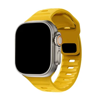 Силиконов ремък за Apple Watch Band 44 мм на 49 мм, 45 мм 40 мм 41 мм, 38 мм, 45 мм, спортен гривна correa iwatch Series 8 7 6 5 4 3 se ultra