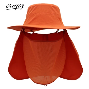 Солнцезащитная рибарска шапка, подвижна маска, плат за защита на шията, мъжки риболовна шапка, дамски градинска водоустойчив бързосъхнеща плажна шапка